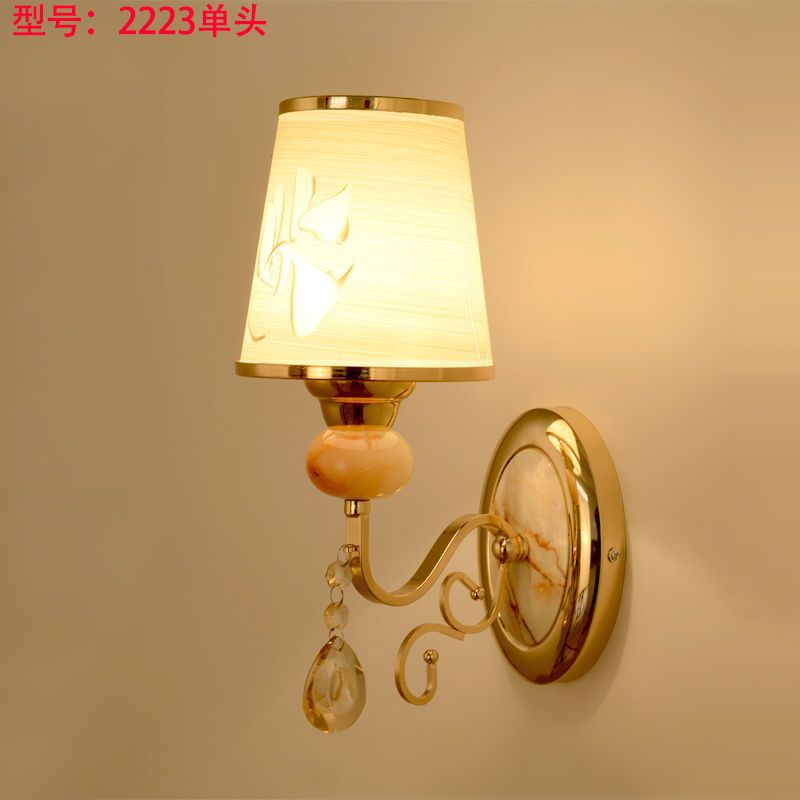 European style wall lamp - bedroom bedside light, modern minimalist aisle light, creative hotel living room corridor wall lamp, stairway light