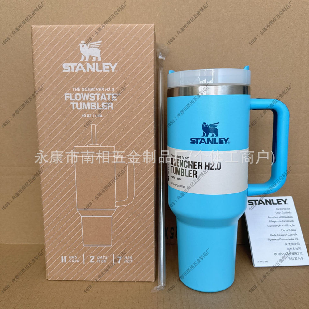 Stanley insulated straw cup - 304 stainless steel portable tumbler for outdoor, car, and sports use