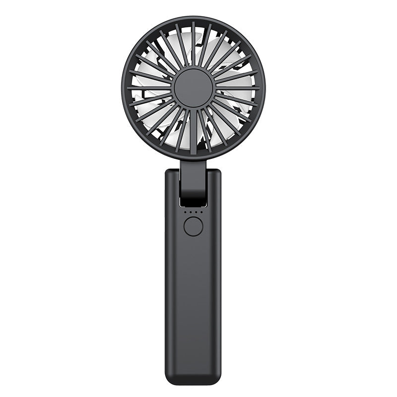 new arrival handheld double-leaf fan for home desktop foldable small fan usb outdoor portable hiking buckle fan