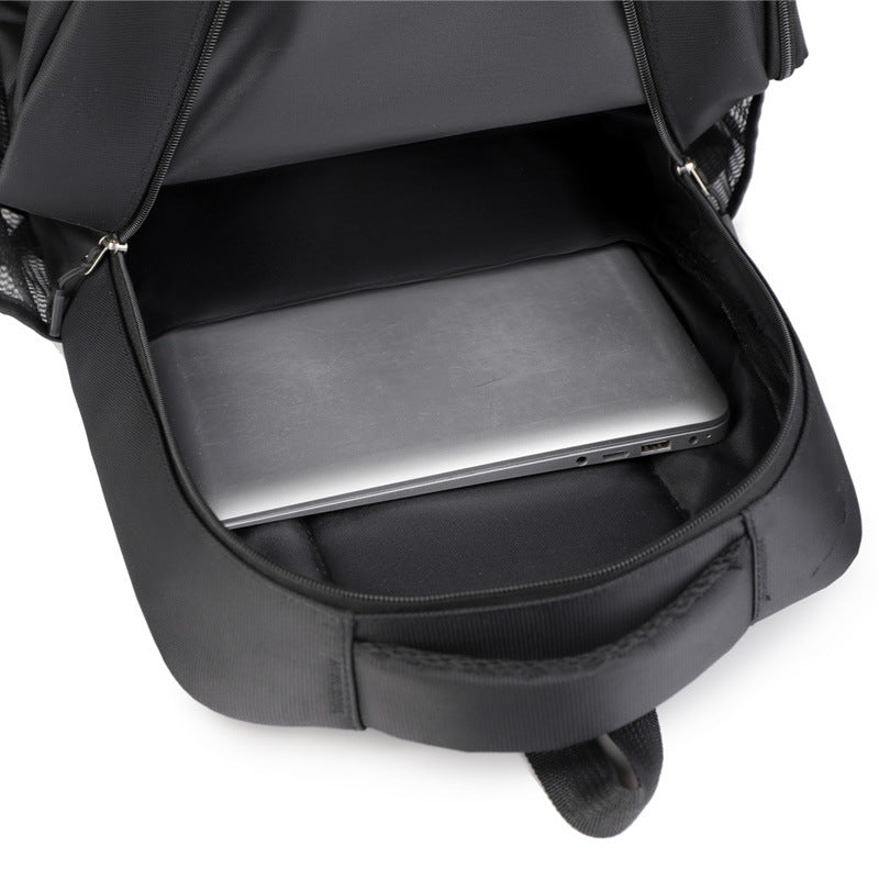 Cross-border backpack men and women junior high school high school college students Oxford cloth North American schoolbag large capacity European travel backpack