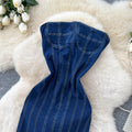 American hot girl sexy slimming look open slit tube topdress women's slimming look waist bag hip long skirt