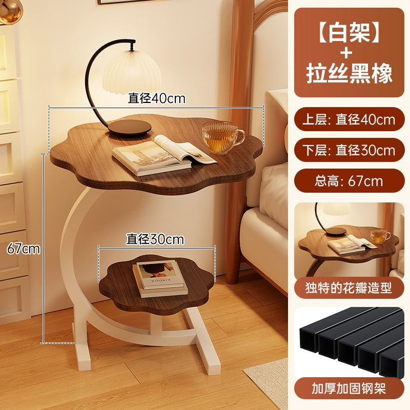 Simple bedroom bedside cabinet solid wood for home storage rack bedroom bedside cabinet replacement living room small side table assembly
