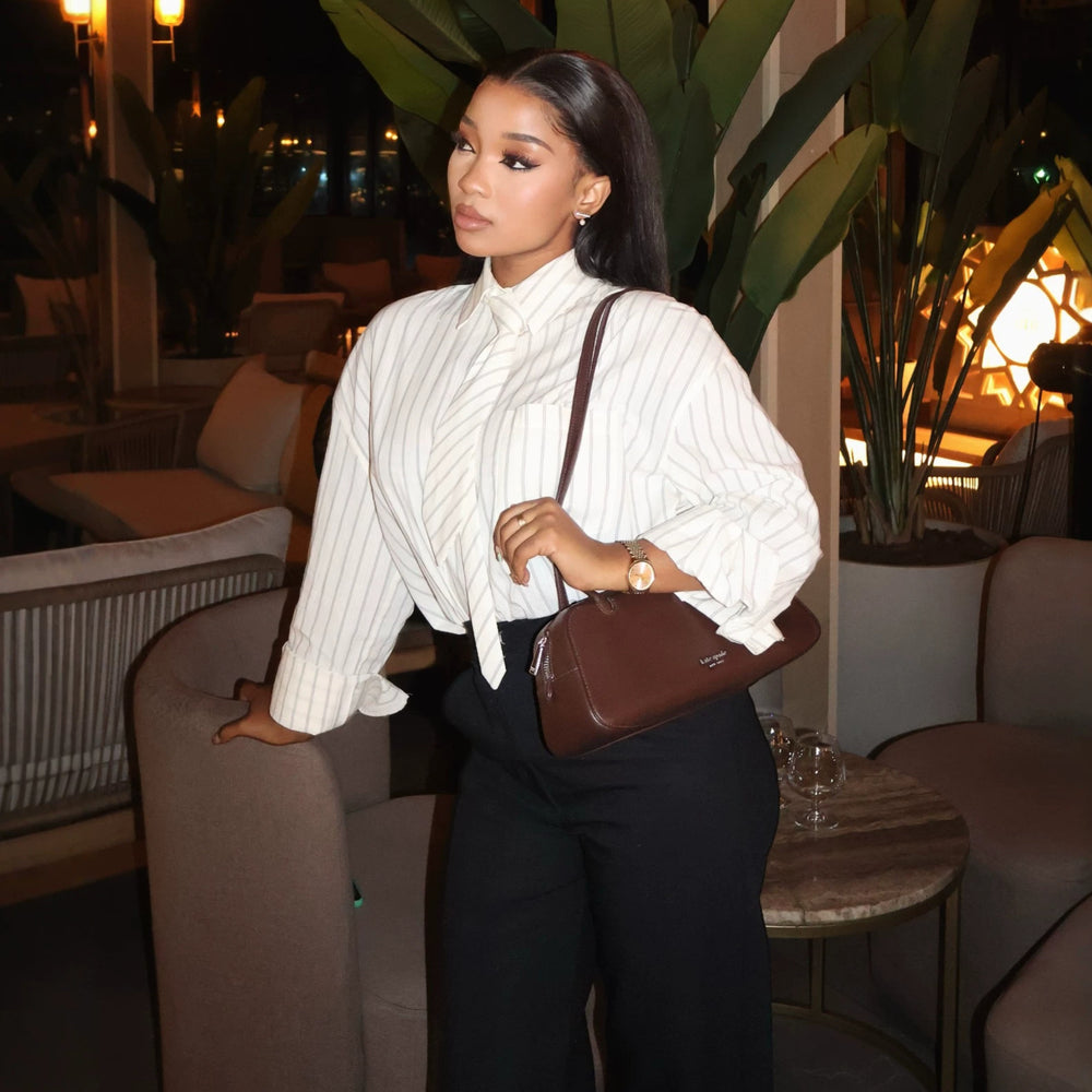 European and american cross-border women's fashion:  summer new arrivals - stylish casual design, tie-neck, loose fit, long sleeve shirt top