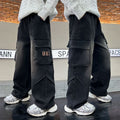 Boys' denim pants - spring/autumn kids' cargo pants -  new korean style trendy long pants for older boys