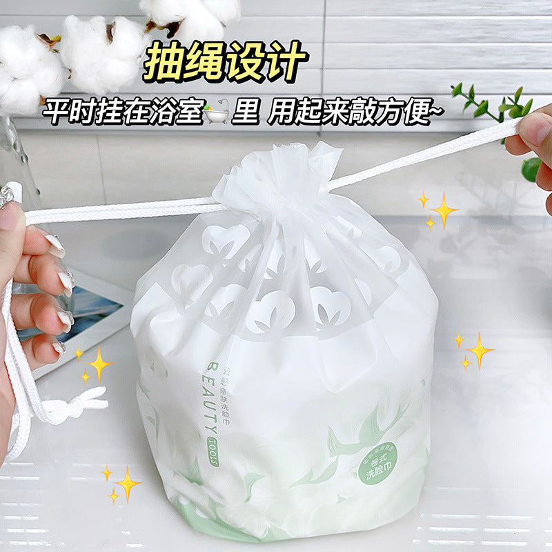 Snow mary disposable facial cleansing tissues - thickened roll, pearl dot texture, soft skin care beauty wipes - hot seller