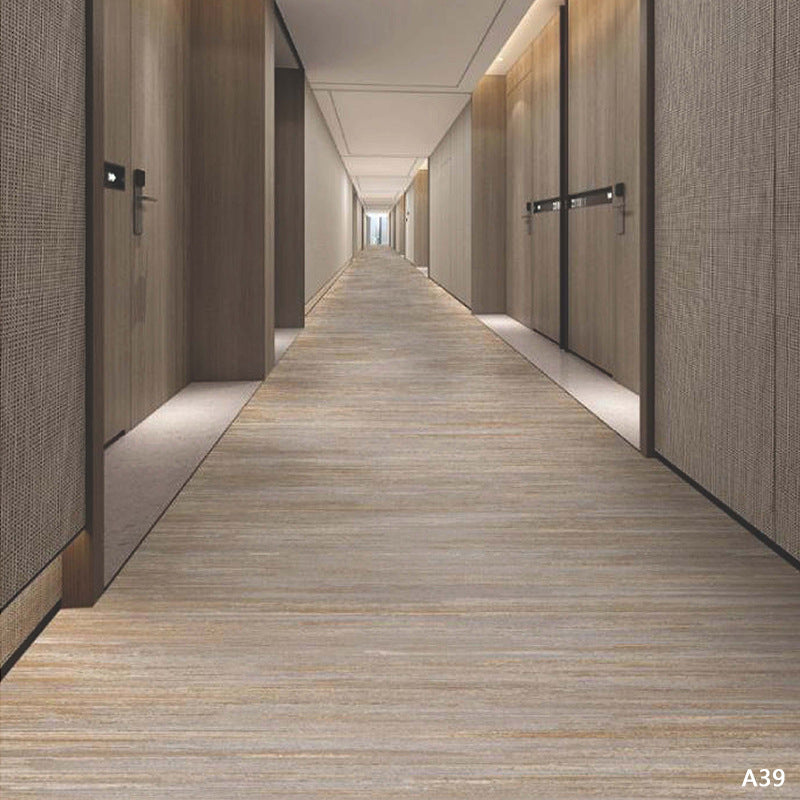 Custom hotel carpet for hallways and aisles, hotel guest room bedside rug, thickened nylon b1 flame retardant full coverage floor mat