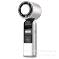 2026 new handheld neck fan with digital display, usb rechargeable, mini portable outdoor camping fan - powerful wind, low power consumption
