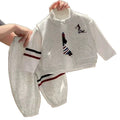 New spring/autumn korean style cartoon vest set for boys and girls - stylish and casual three-piece outfit with sweatshirt