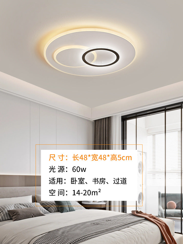 2025 new circle living room hall main light Zhongshan home improvement lighting led eye protection bedroom ceiling light bright
