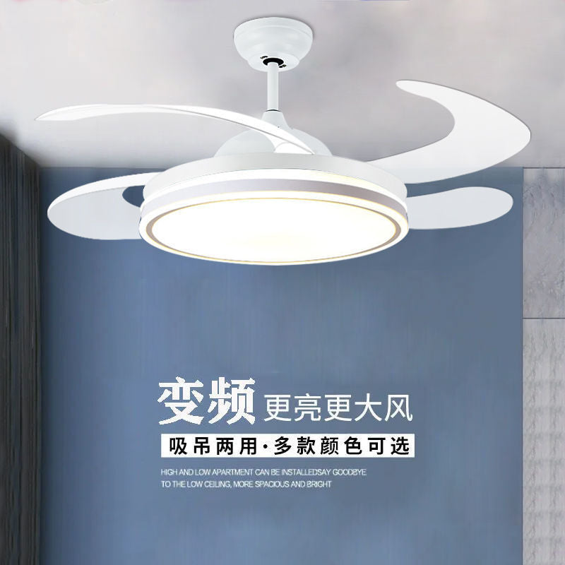 隐形风扇灯2022年新款吊扇灯家用一体吊灯客厅餐厅卧室北欧电扇灯