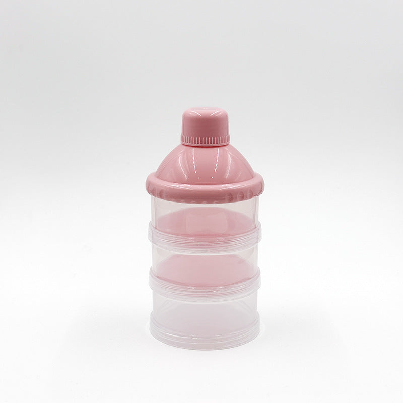 Newborns go out portable transparent multi-layer milk powder box removable baby large-capacity milk powder grid maternal and infant products wholesale