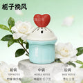 Car air freshener solid balm heart-shaped squeeze fragrance ornament long-lasting scent safe for pregnant women and infants thalo tarot