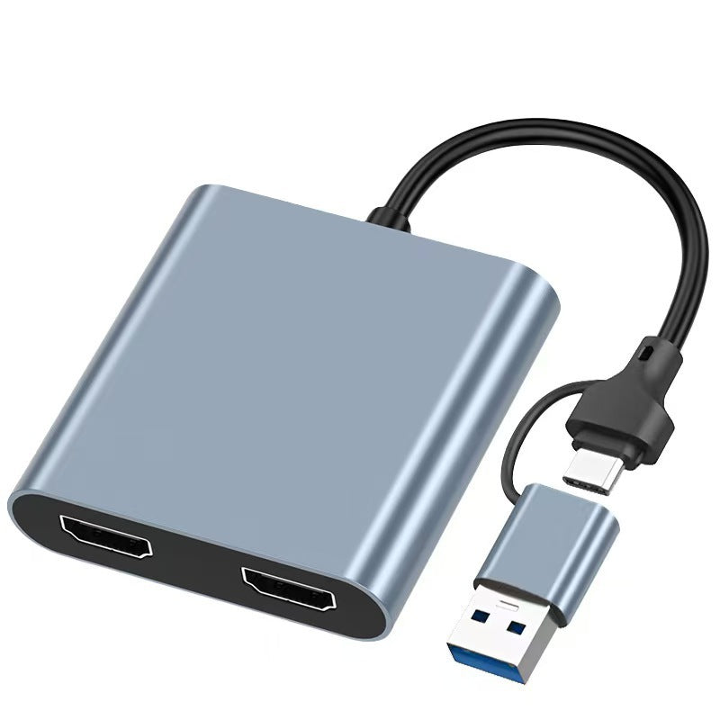 4-in-1 display expansion dock: usb to dual hdmi adapter, 4-in-1 mobile phone & tablet type-c hub