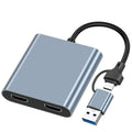 4-in-1 display expansion dock: usb to dual hdmi adapter, 4-in-1 mobile phone & tablet type-c hub