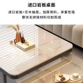 Nordic rock slab coffee table - new arrival: modern minimalist sofa table for living room, small space, and light luxury home decor