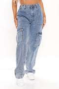 Y2k style   jeans women's new multi-pocket high-waisted elastic waistband washed cargo pants