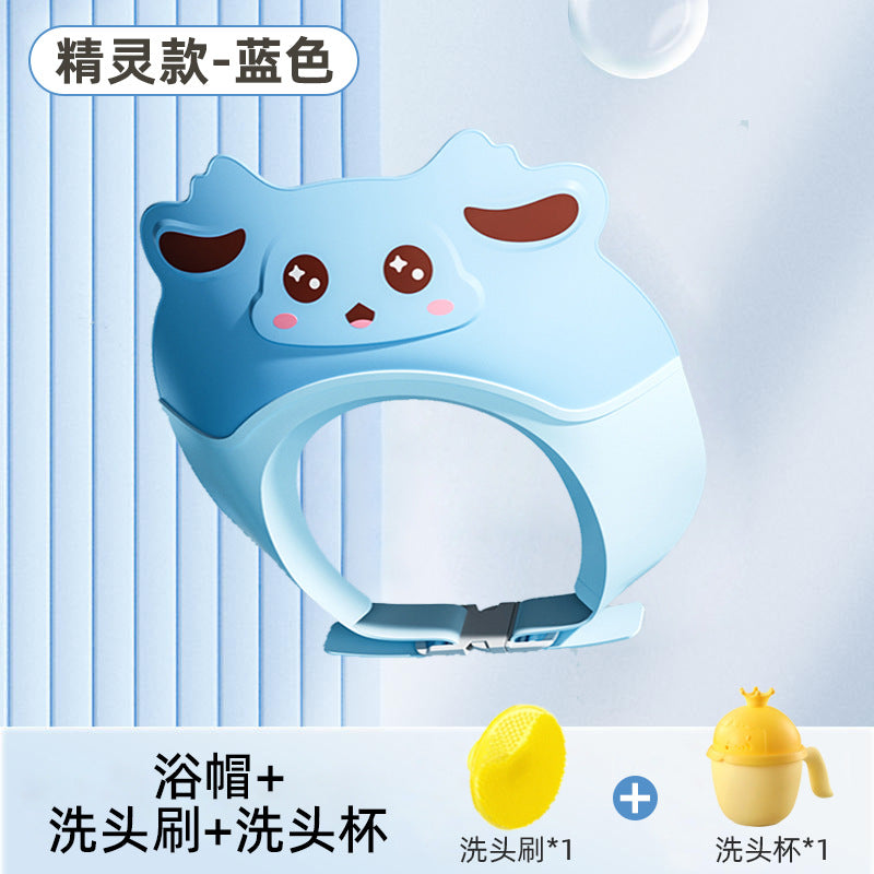 Baby shampoo cap - waterproof, ear-protecting hair washing solution for kids - shampoo shield & bath visor