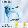 Elf style - blue + shampoo brush + shampoo rinse cup