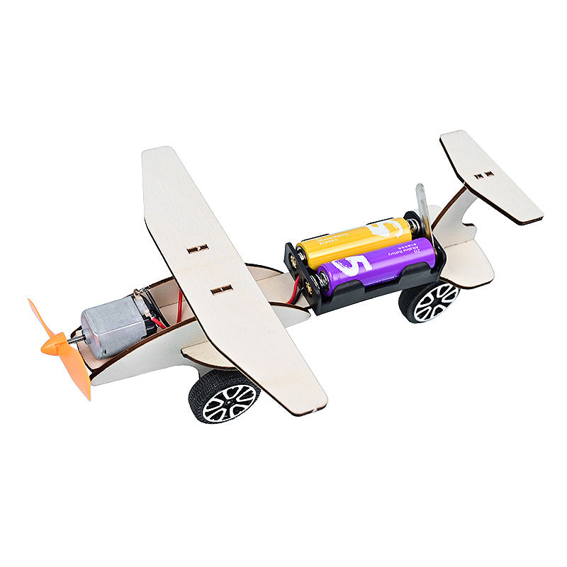 Taxi plane children's fun physics technology small production, handmade DIY small invention science small experiment material package