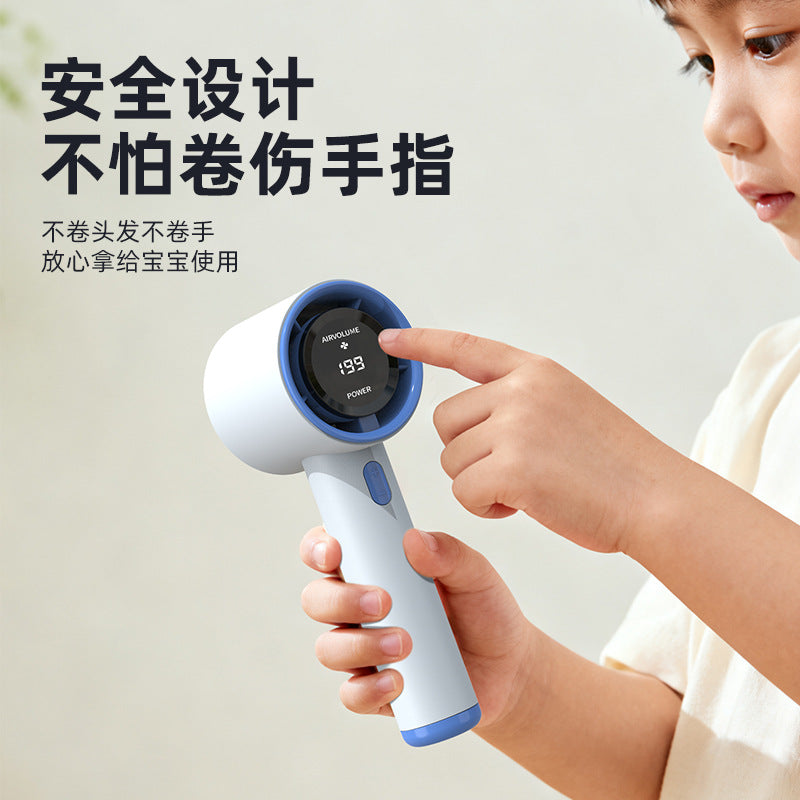 26new arrival southeast asia high-speed violent fan small portable charging digital display 199-speed mini handheld small fan