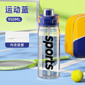 Simple, large-capacity dual-drink straw plastic cup - perfect for sports, fitness, students, outdoor activities, and on-the-go use