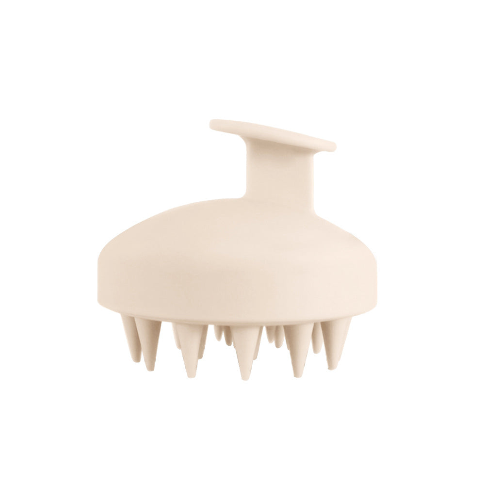 Factory spot silicone shampoo brush, round pure silicone shampoo comb, scalp cleaning massage brush, head massage brush