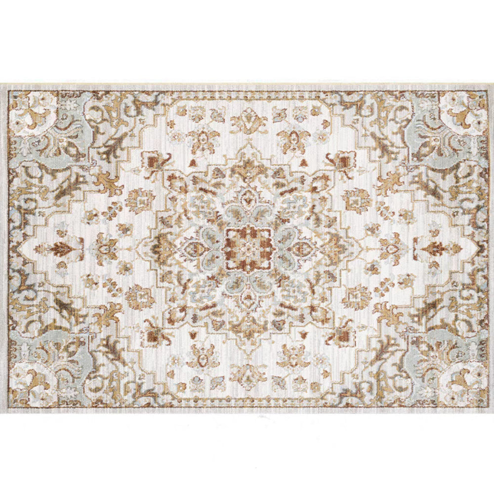 retro ethnic moroccan faux cashmere rug - durable, stain-resistant, perfect for living room coffee tables, bedroom bedside, and more