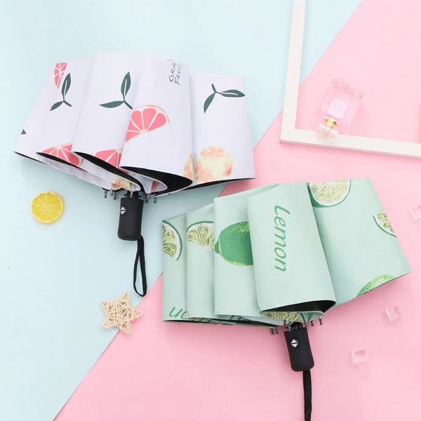 8-Bone automatic three-fold umbrella folding umbrella custom logo weather and rain advertising umbrella sunscreen sun umbrella