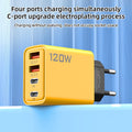 exclusive dual pd + dual usb type-c mobile phone charger multi-port european and american standard british standard travel fast charging head