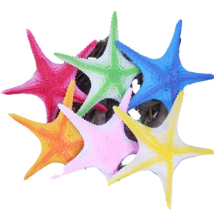 Simulation starfish fake fish ocean theme hotel restaurant decoration Mei Chen animation wall pendant resin starfish model