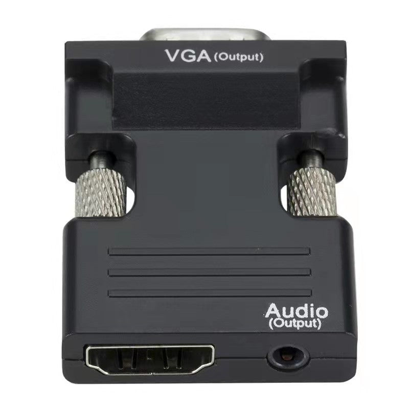 HDMI female to VGA male adapter converter with audio projector high definition computer display set top box hDMI