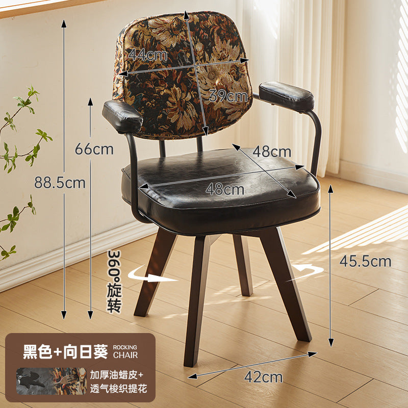 Computer chair backrest chair comfortable long sitting office chair for home study chair student desk leather adjustable casual chair