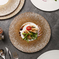 Western-style flat plate, hotel restaurant ceramic display plate, steak plate, creative light luxury high-end western-style plate, dessert plate