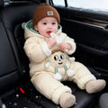 Autumn winter jumpsuit newborn baby clothes men's and women's baby thickeneded jumpsuit jumpsuit for outing jumpsuit