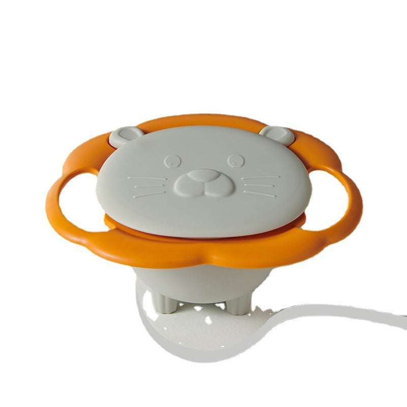 Baby bowl - 360° rotating gyro bowl, flying saucer bowl, baby balance bowl, kids' spill-proof, anti-scald, drop-proof feeding bowl
