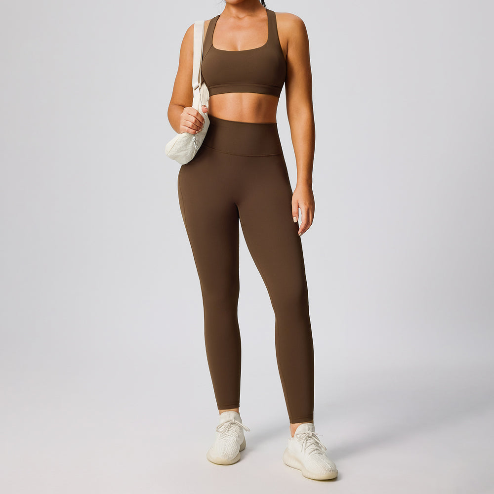 Amazon women's two-piece activewear set: high-waisted, butt-lifting, compression workout outfit - quick-dry, breathable yoga set