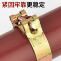 Hose clamp carbon steel galvanized european style thickened pipe clamp heavy duty pipe clamp hoop water pipe hose round widened fixed clamp