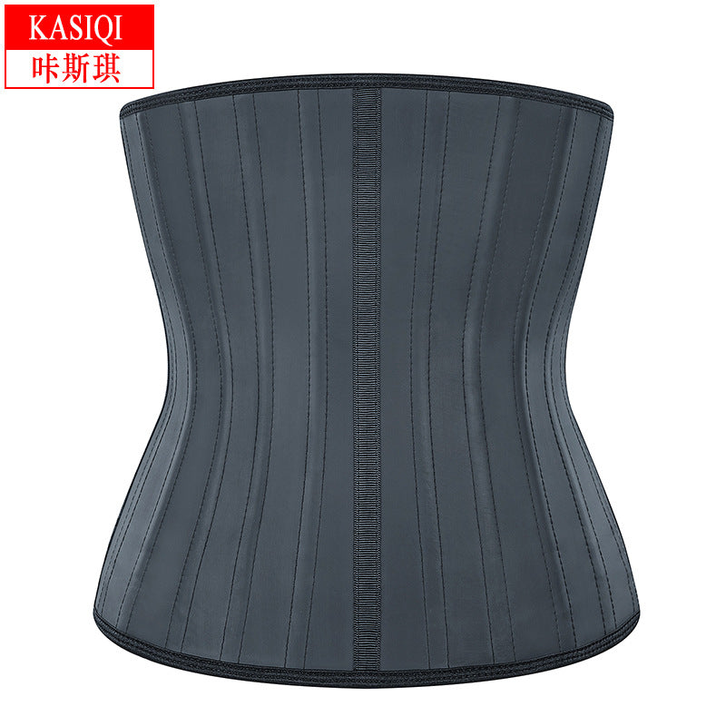 Long33 high tight waist and abdominal belt 25 bone body shaping garment latex rubber waist belt latex corset for women