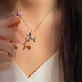 European and american cross-border e-commerce new jewelry fashion diamond-studded animal pendant versatile rabbit cat alloy necklace necklace