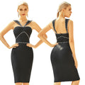C7493 cross-border   fashion women's elegant rhinestone high-end exquisite suspender dress