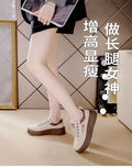 export leather platform sneakers - women's white sneakers for students, new autumn 2025 collection, versatile athletic casual shoes