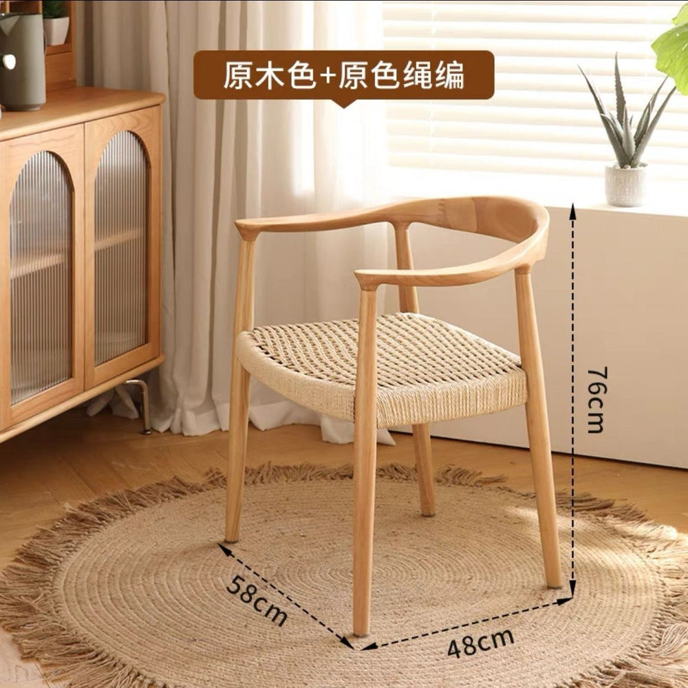 All solid wood chinese restaurant dining chair creative study back chair shu president chair sales department tea making log negotiation chair