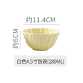 Embossed retro ceramic dinnerware set - french style, high-end steak plates, dessert plates, and salad bowls for home use