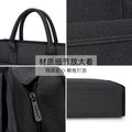 Double-layer zipper satchel document bag office business meeting briefcase large-capacity document bag information bag printed logo