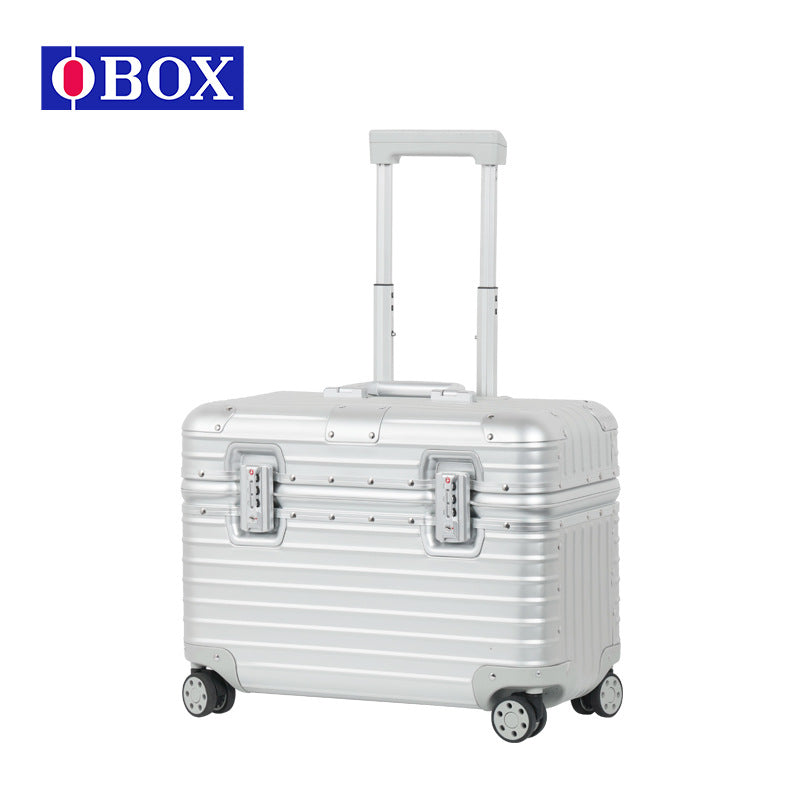 OBOX铝镁合金上翻盖拉杆登机箱摄影摄像工具箱航空机长箱18寸20寸