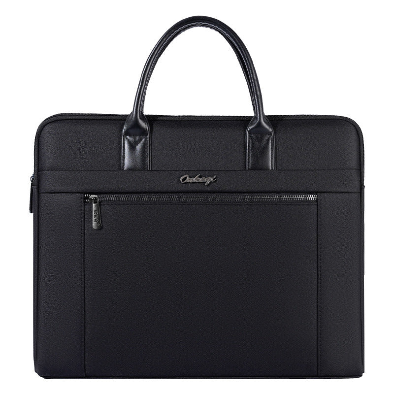 Business briefcase, large capacity waterproof document organizer, handheld file bag, conference bag - customizable with printing