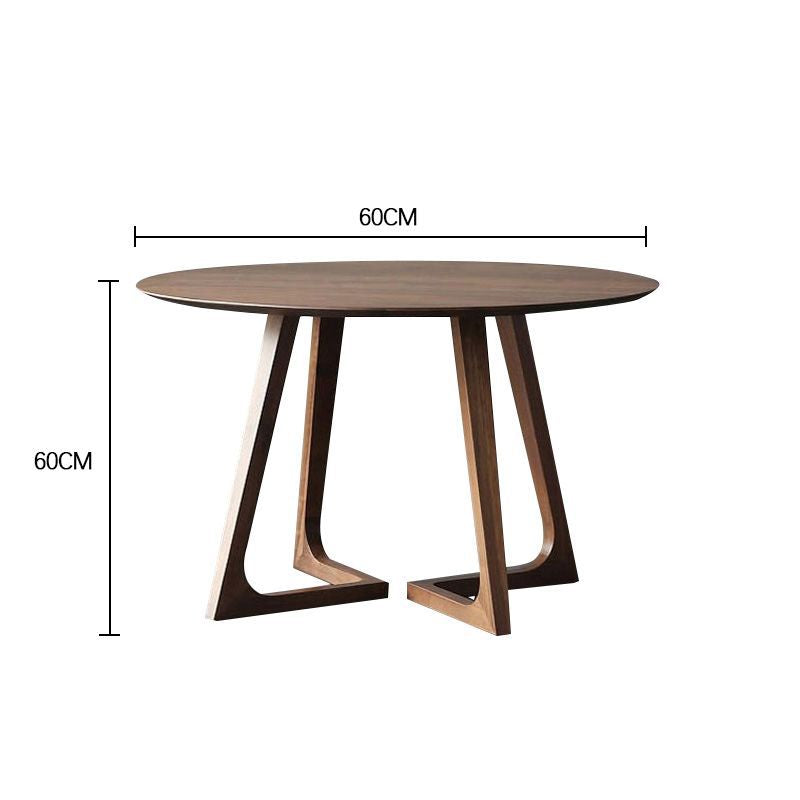Scandinavian solid wood round table japanese style original solid wood casual modern book dining table and chair combination negotiation coffee round table b&b