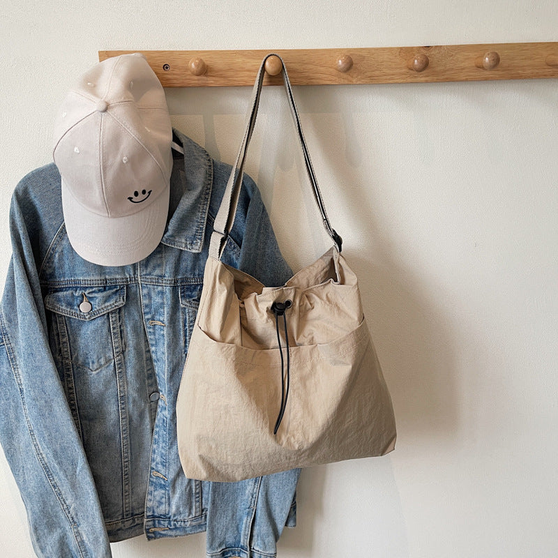 Foreign trade large-capacity tote bag women's 2024 new fashion student shoulder bag simple casual versatile messenger bag