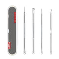 Oem in stock stainless steel acne clip suit acne needle cell clip squeeze blackhead remove acne acne tweezers tool