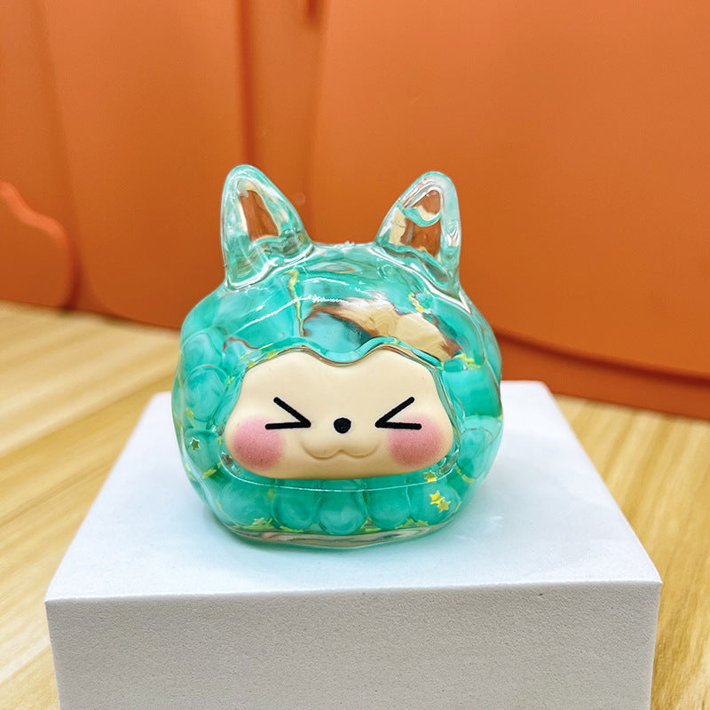 oversized three-dimensional quicksand KIKI shopping mall blind box figure desktop ornament car pendant DIY jewelry accessories